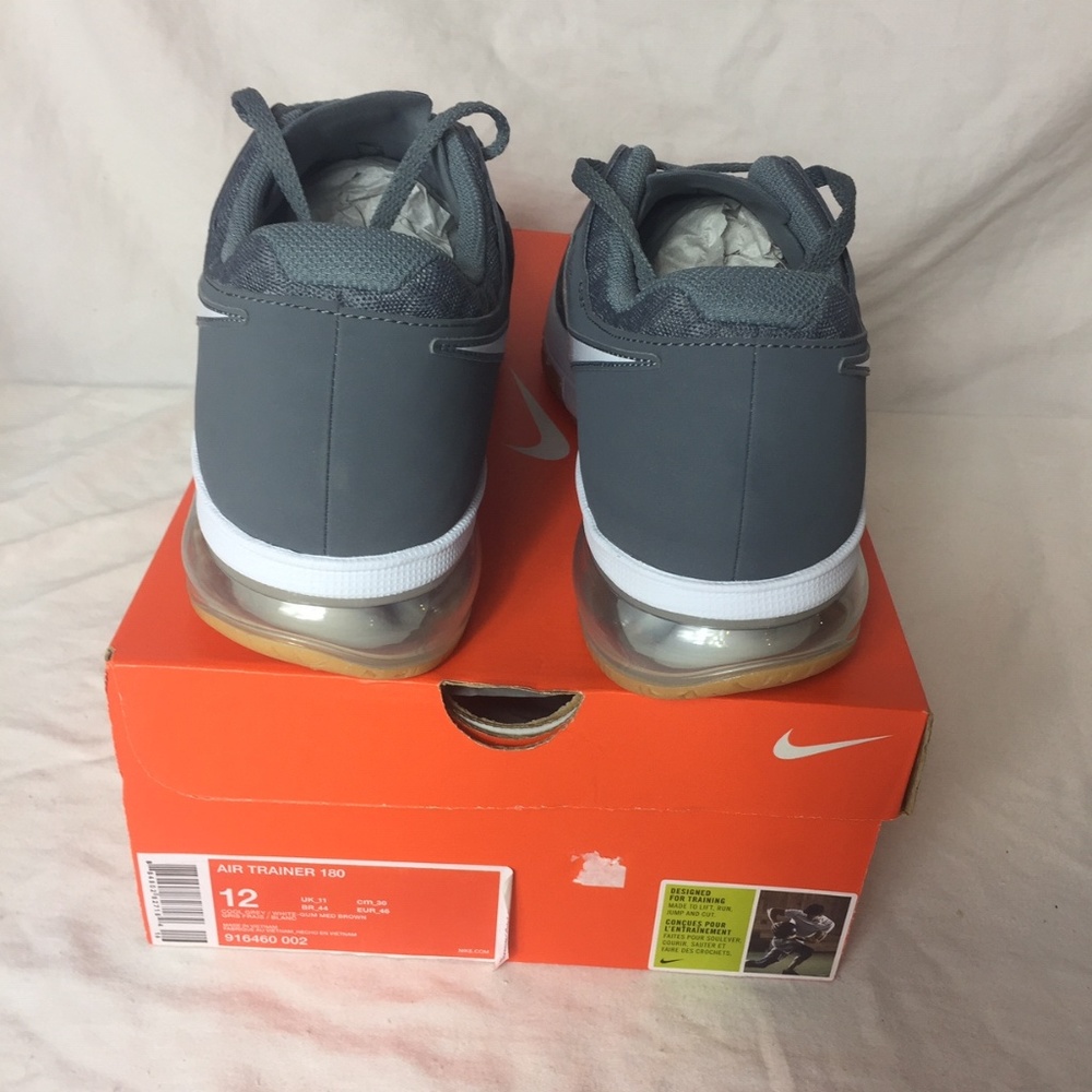 Nike Air Trainer 180 Grey and White 916460-002 - Picture 4 of 7